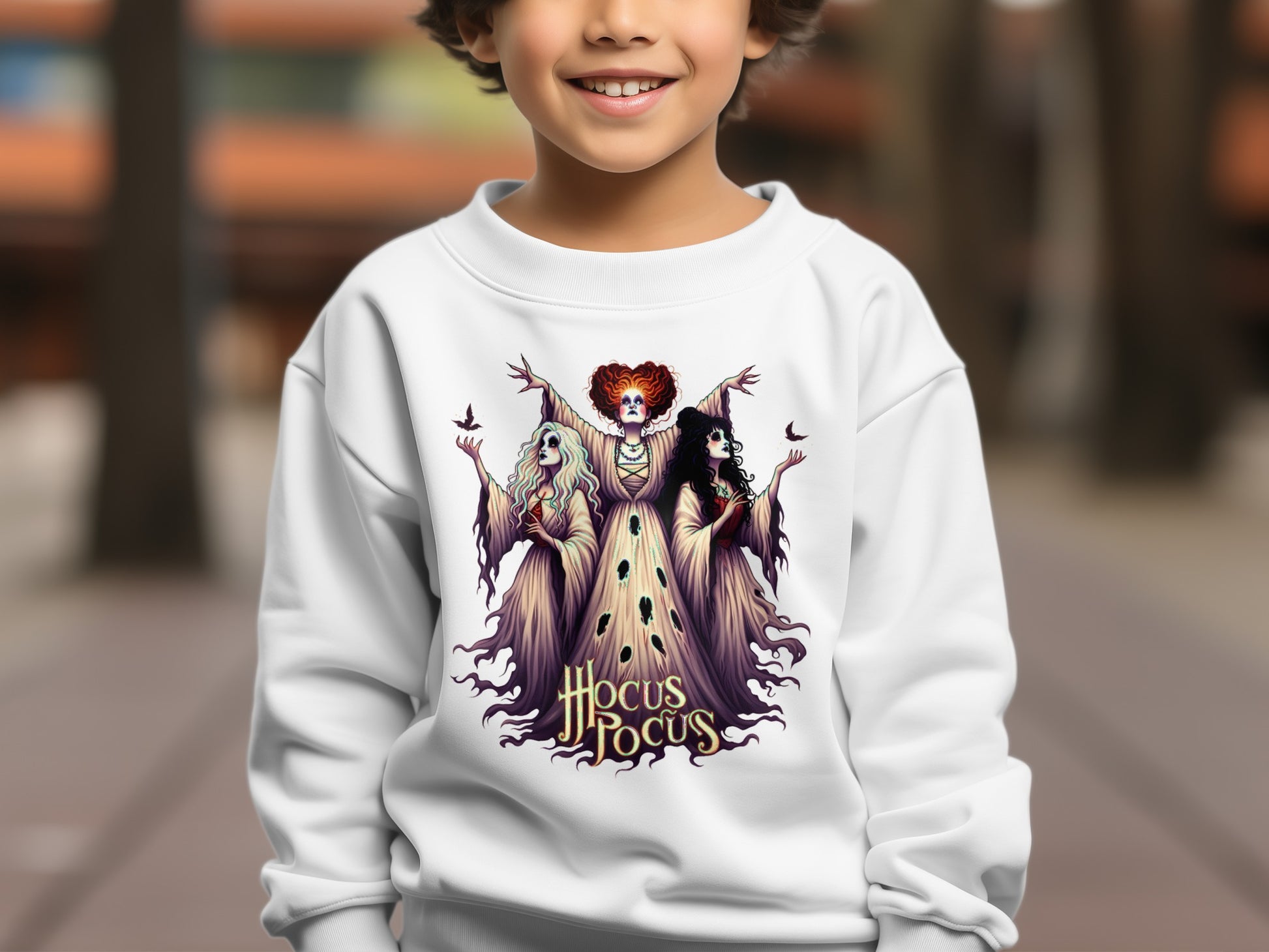 Hocus Pocus Halloween Themed Graphic Sweatshirt product