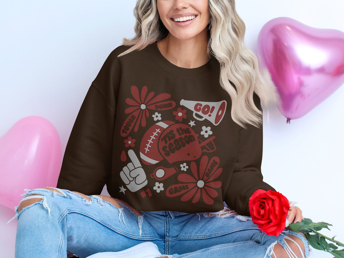 Football Season Fan Cheer Styled Graphic Top product type