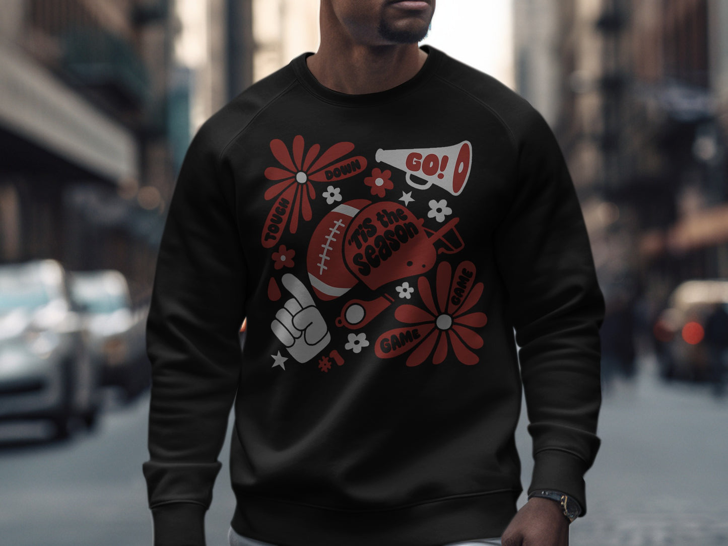 Festive Football Season Graphic Sweatshirt product