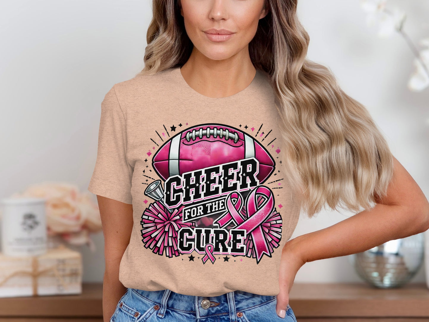 Cheer For The Cure Graphic T-shirt product type