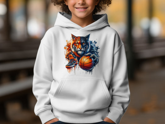 Ferocious Tiger Slam Dunk Print Hoodie product