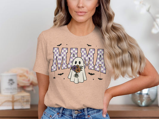 Mama Ghost Graphic T-Shirt For Halloween product type
