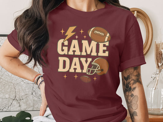 Game Day Football Themed Graphic Tee product type