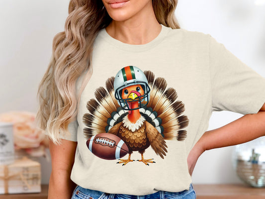 Thanksgiving Turkey Football Tee Shirt product