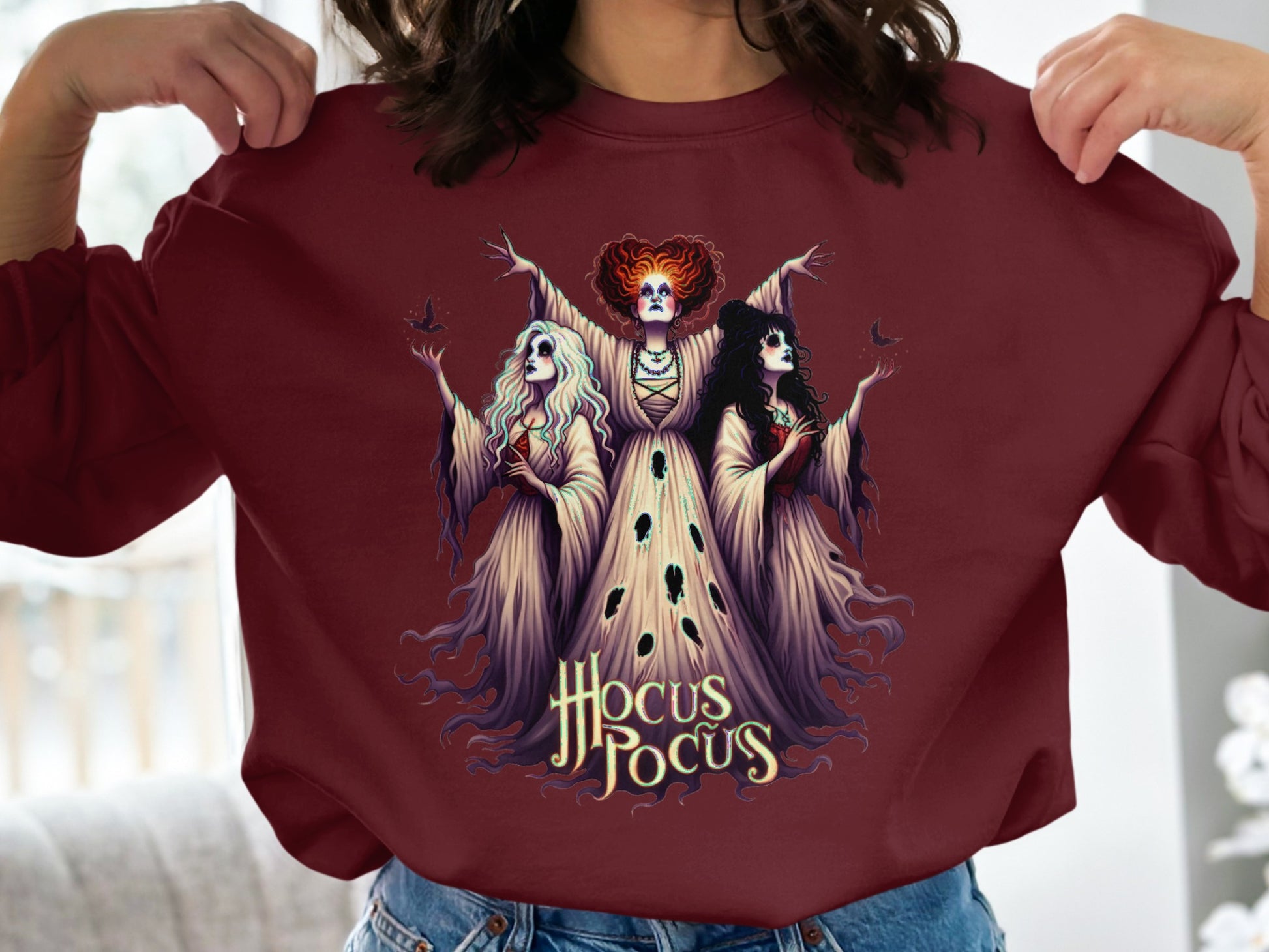 Hocus Pocus Witches Oversized Halloween Sweater product