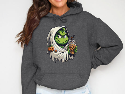 Grinch Halloween Ghost Hooded Sweater Casual Wear product type