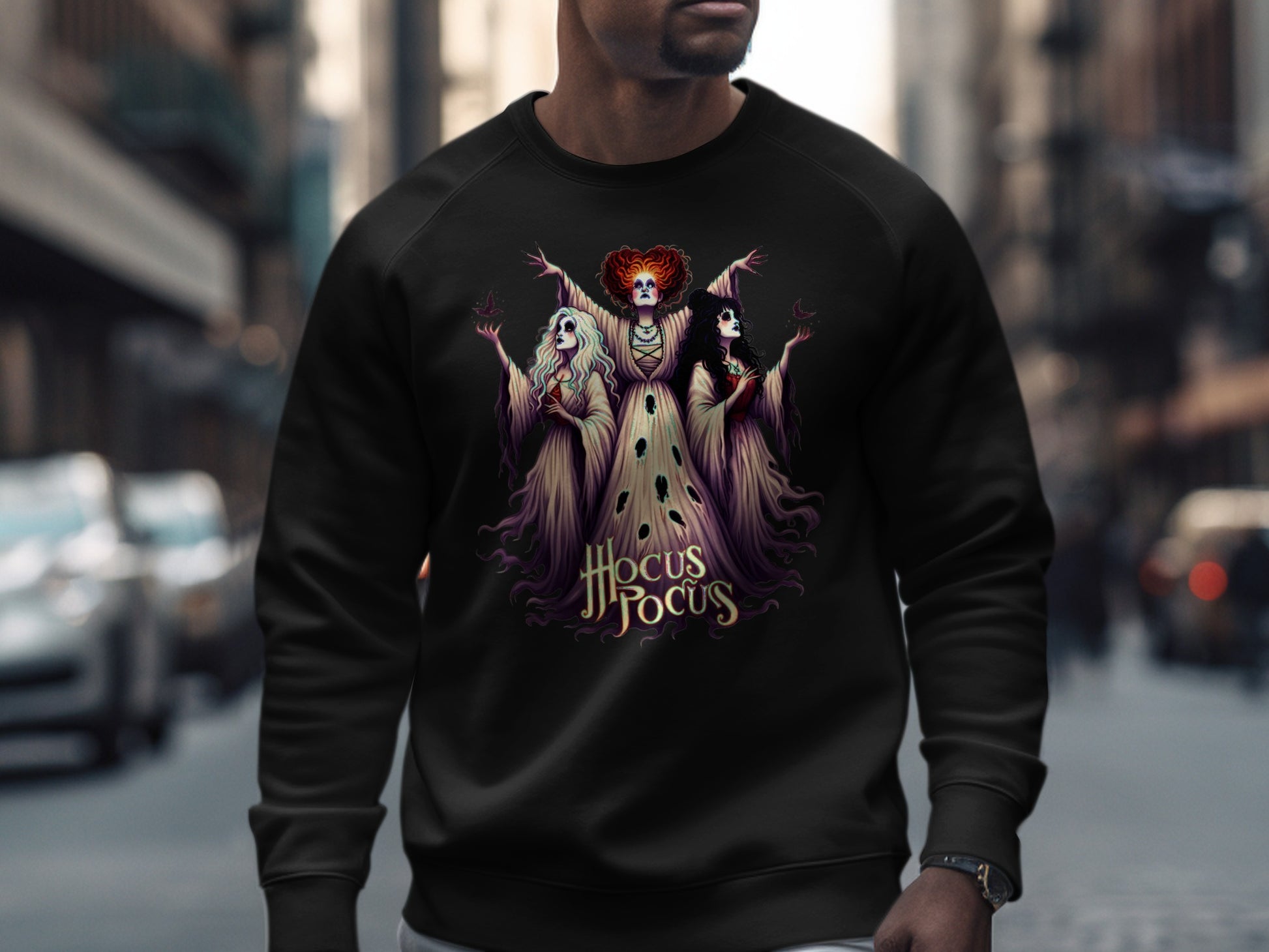 Hocus Pocus themed sweatshirt featuring witches product