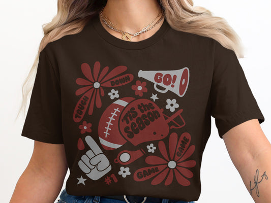 Festive Football Season Cheer Graphic T-Shirt product