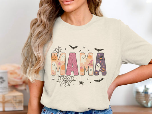 Cute Halloween Themed Mama Graphic Tee Shirt product