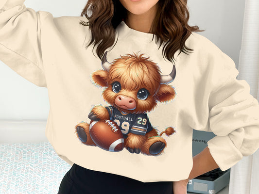 Adorable Football Baby Animal Lightweight Sweatshirt product