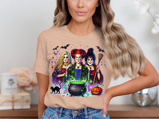 Hocus Pocus Inspired T-Shirt with Witches Graphic product