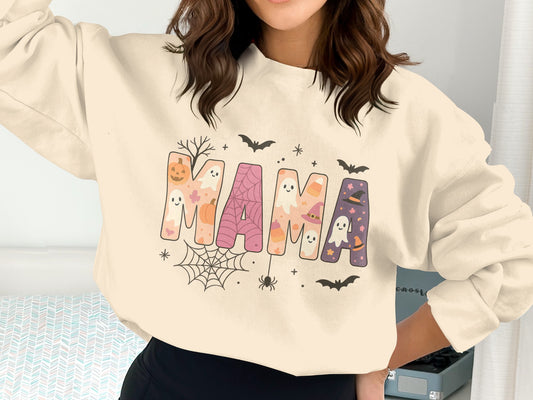 Spooky Halloween Themed Mama Sweatshirt product type