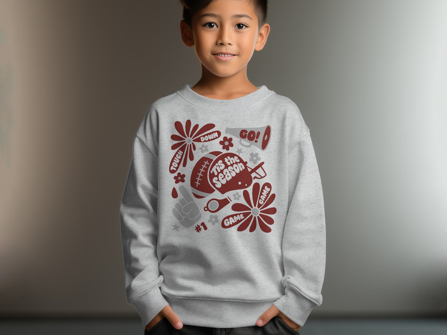 Tis the Season Game Day Fun Kids Sweatshirt product