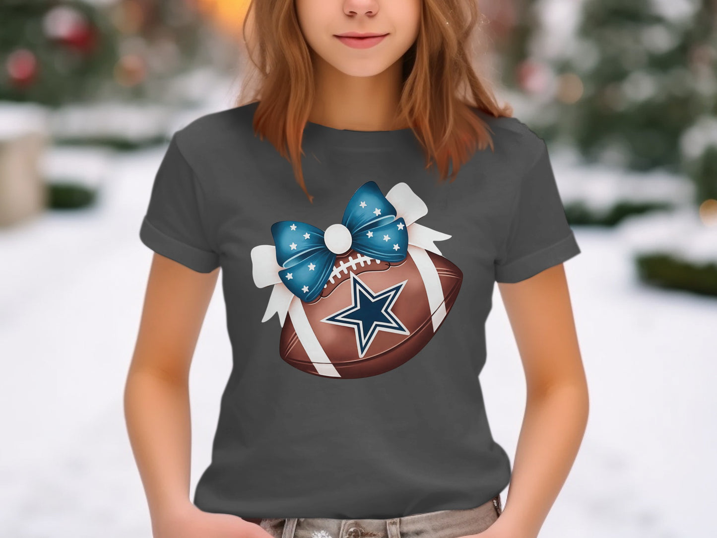 Cute Football Design Graphic Women's T-Shirt product