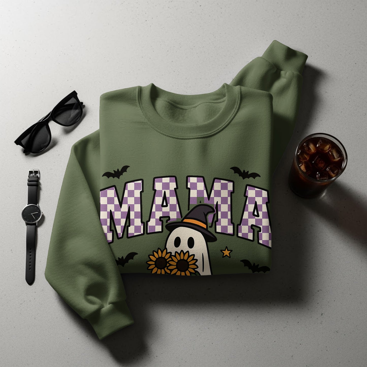 Mama Ghost Sunflower Printed Sweatshirt product