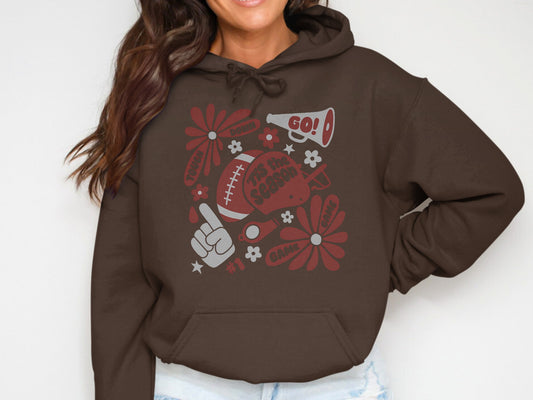 Festive Football Themed Graphic Hoodie product
