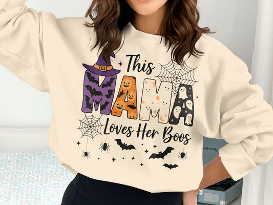This Mama Loves Her Boos Halloween Sweatshirt product type