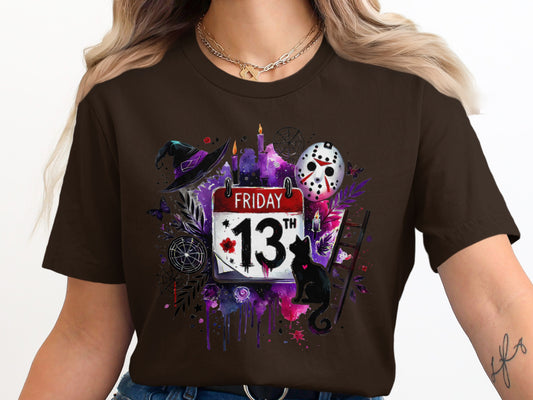 Spooky Friday the 13th Graphic Tee Halloween product type