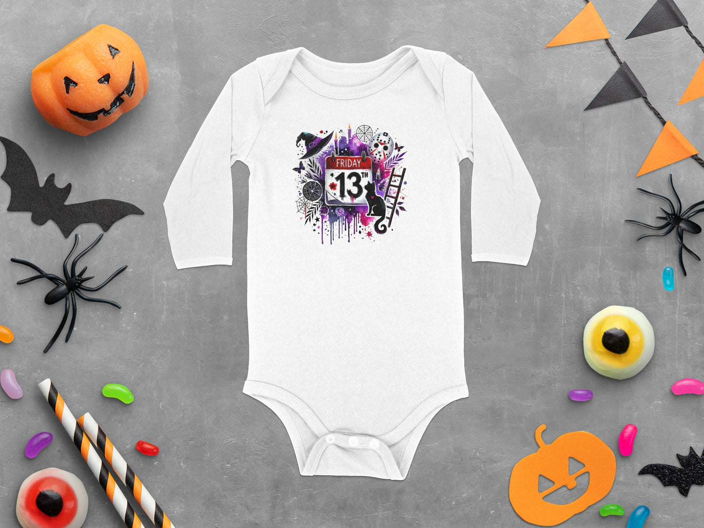 Friday The 13th Long Sleeve Halloween Bodysuit product type