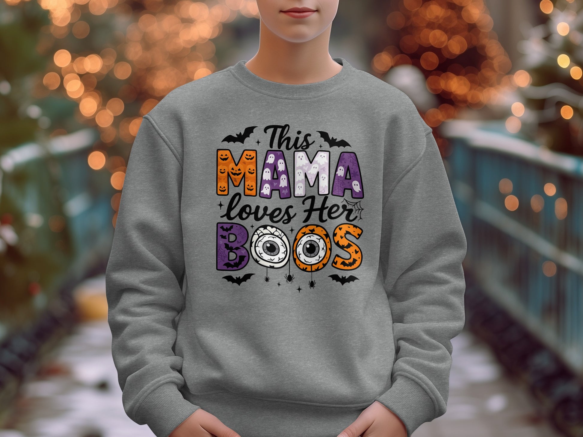 This Mama Loves Her Boos Halloween Sweatshirt product type