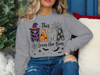 This Mama Loves Her Boos Halloween Sweatshirt product type