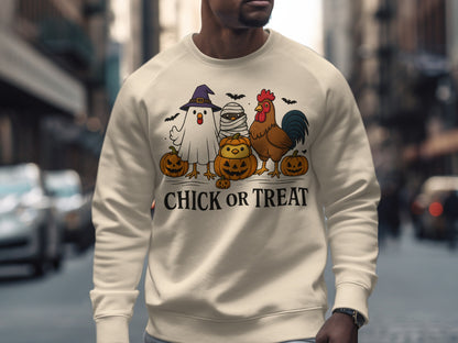 Chick Or Treat Halloween Animal Graphic Sweatshirt product type