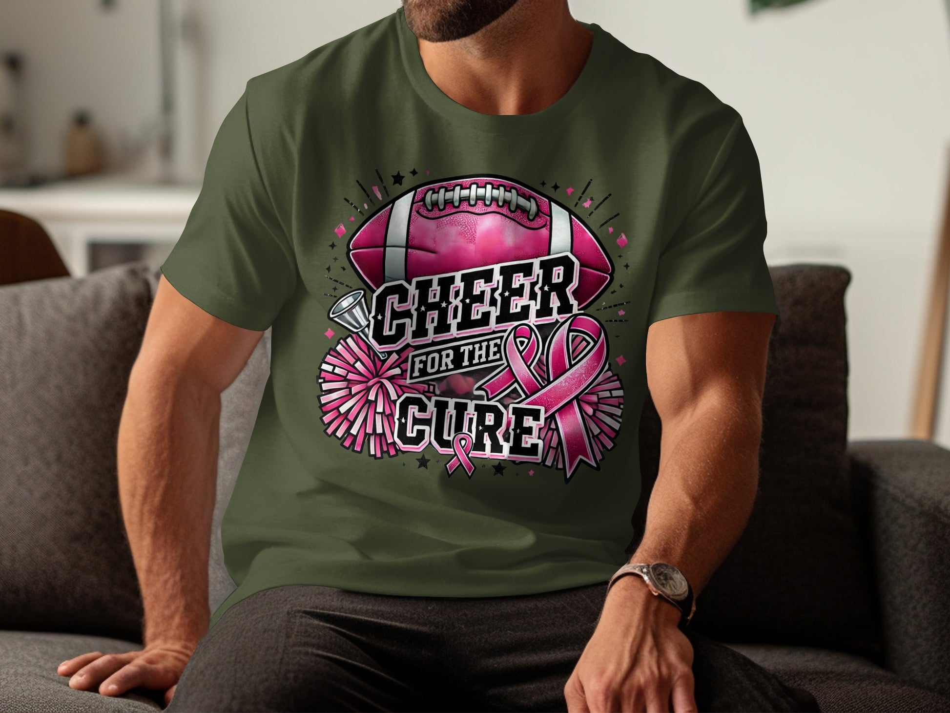 Cheer for the Cure Football Awareness T-Shirt product