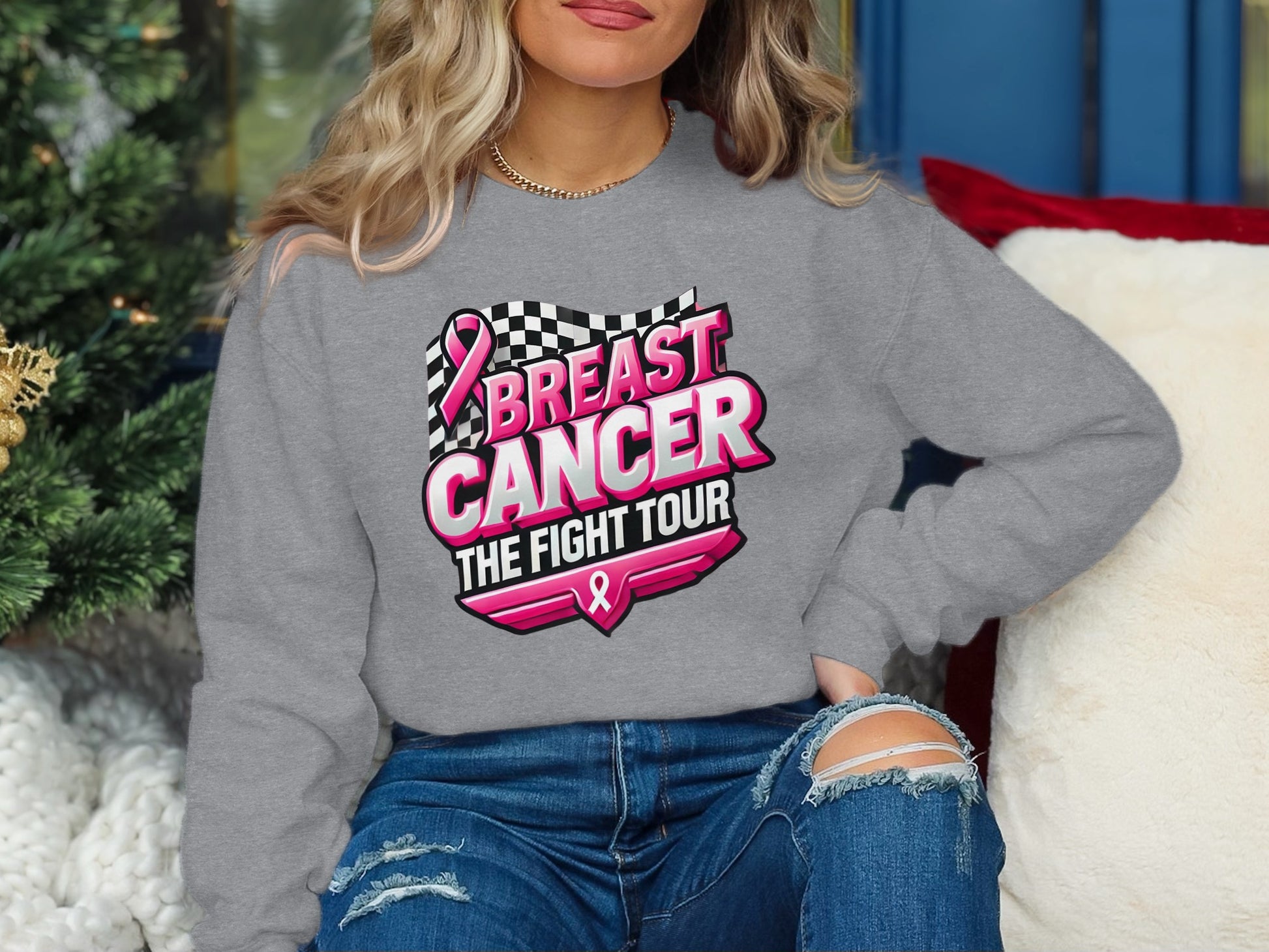 Breast Cancer The Fight Tour Graphic Sweatshirt product