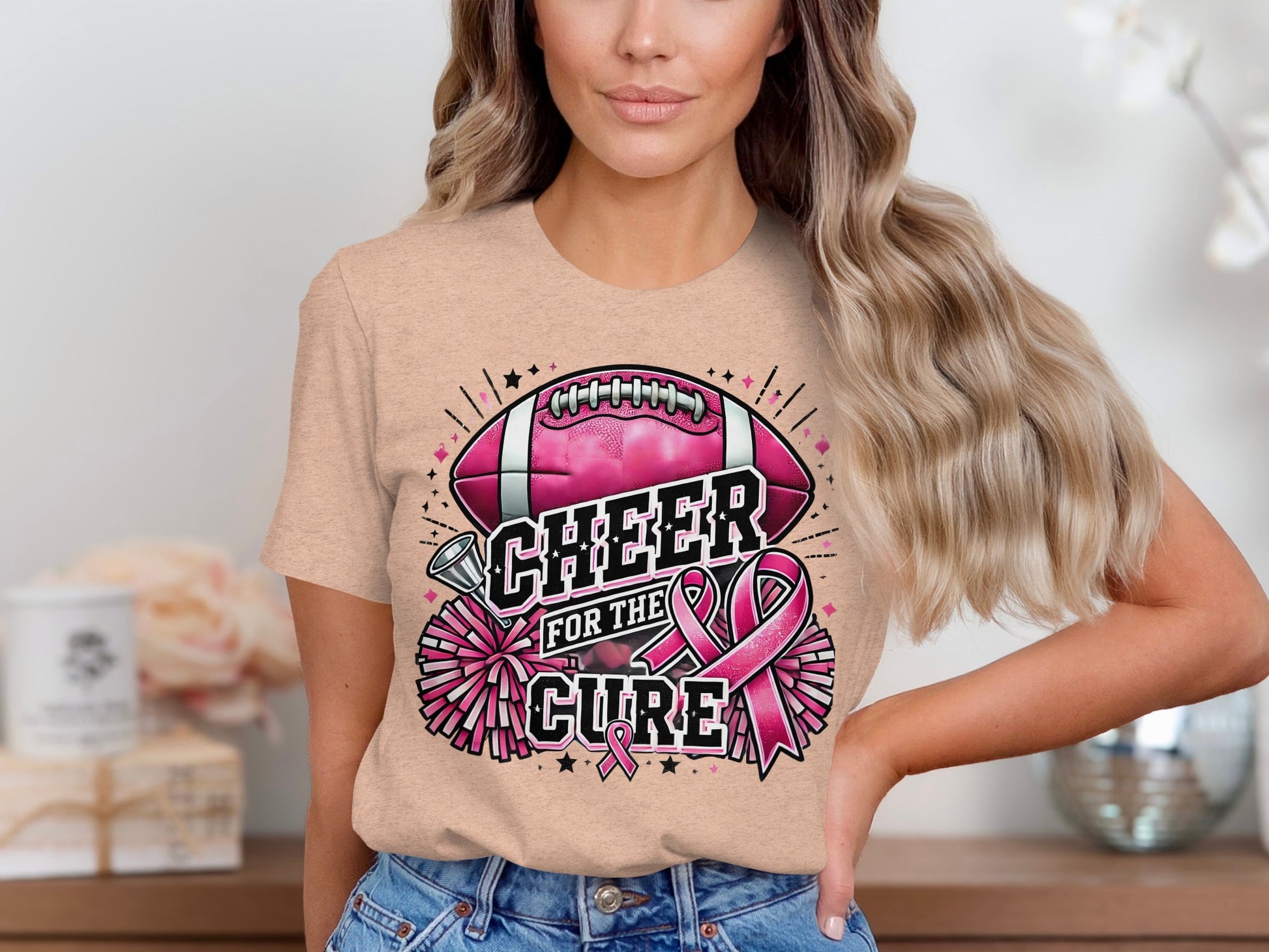 Cheer For The Cure Graphic T-shirt product type
