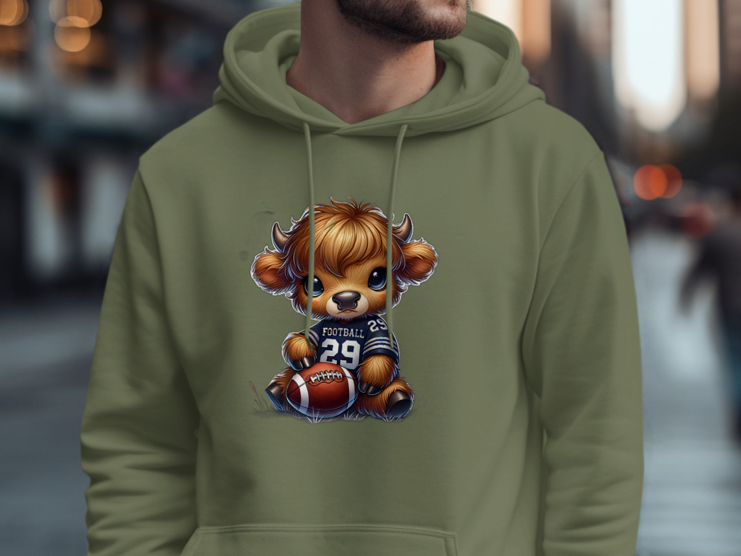 Adorable Football Player Teddy Hoodie Product