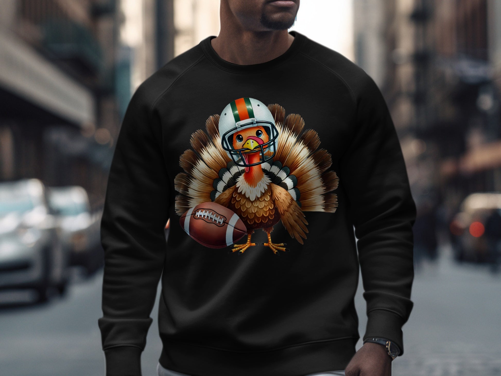 Festive Football Turkey Long Sleeve Shirt product