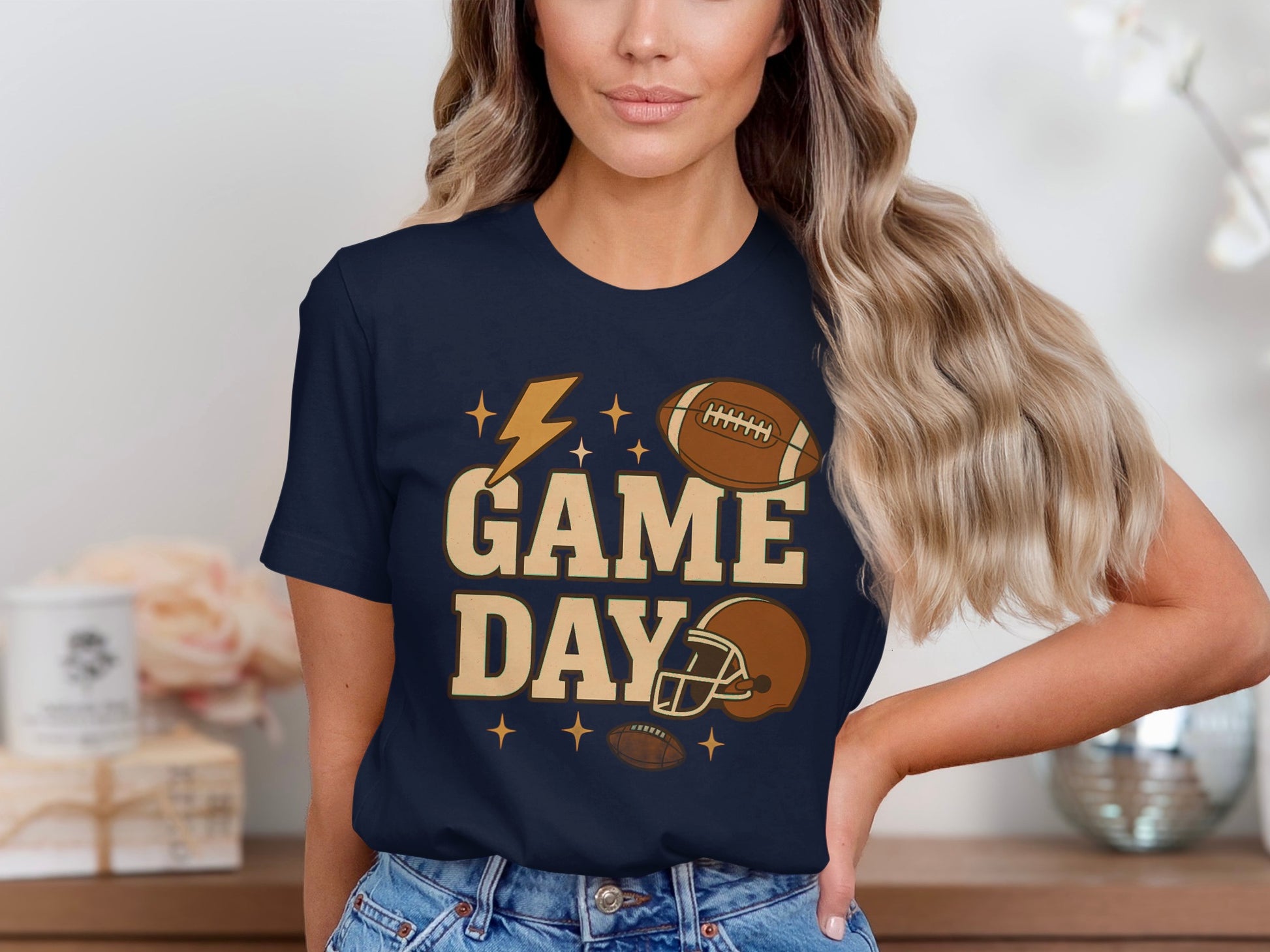 Game Day Football Theme Graphic T-shirt product