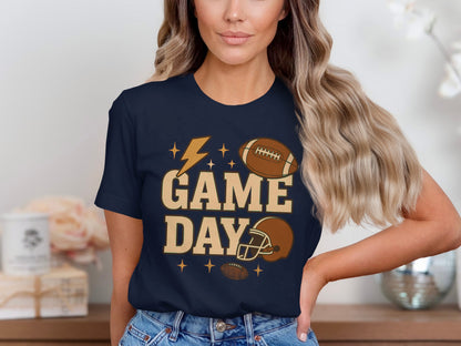 Game Day Football Theme Graphic T-shirt product