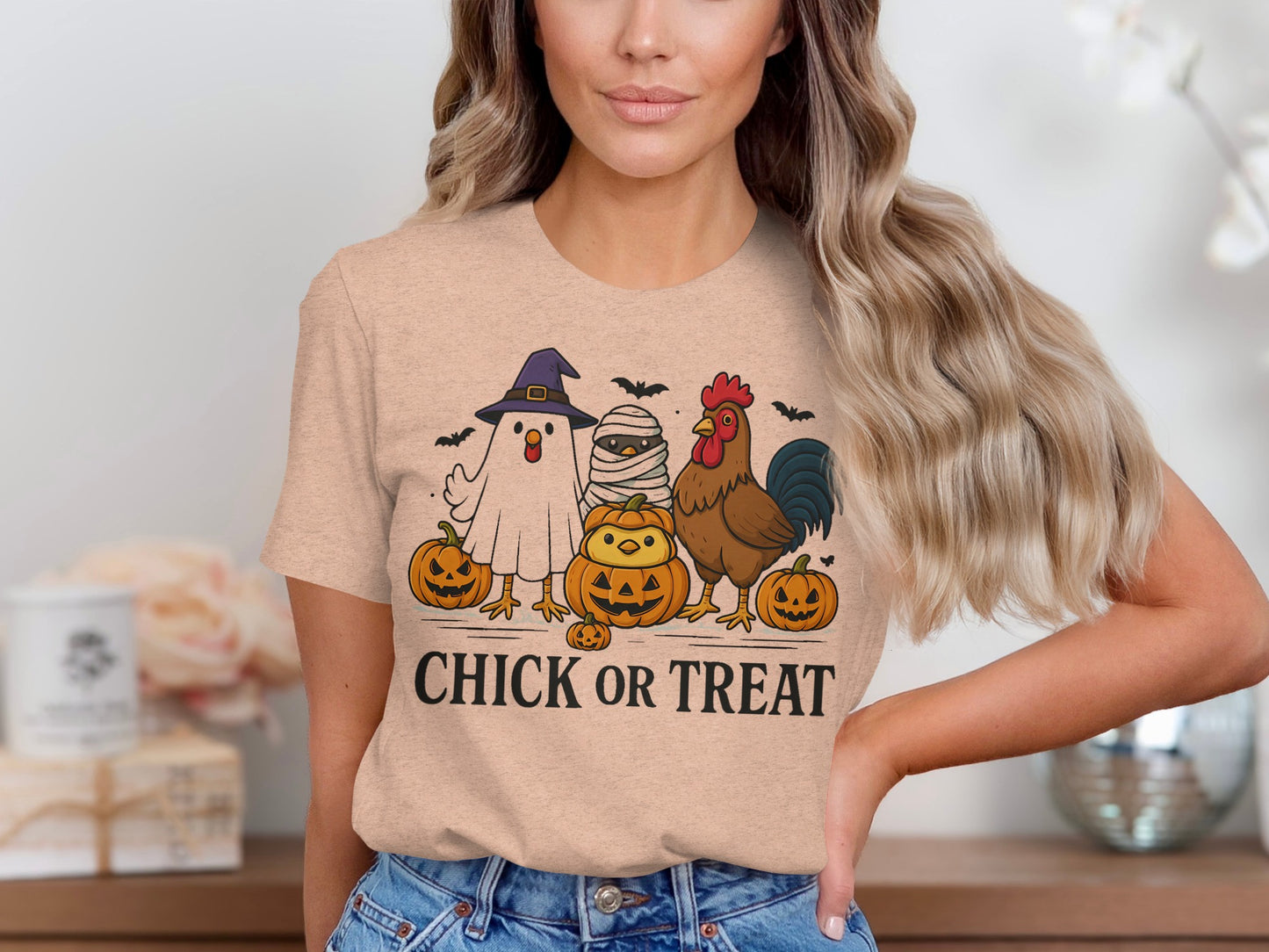 Chick or Treat Cute Halloween T-shirt gift product