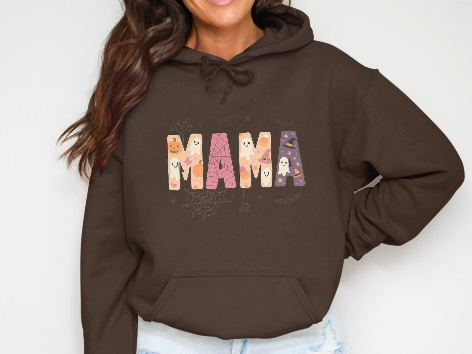 Mama Ghosts and Halloween Characters Hoodie product