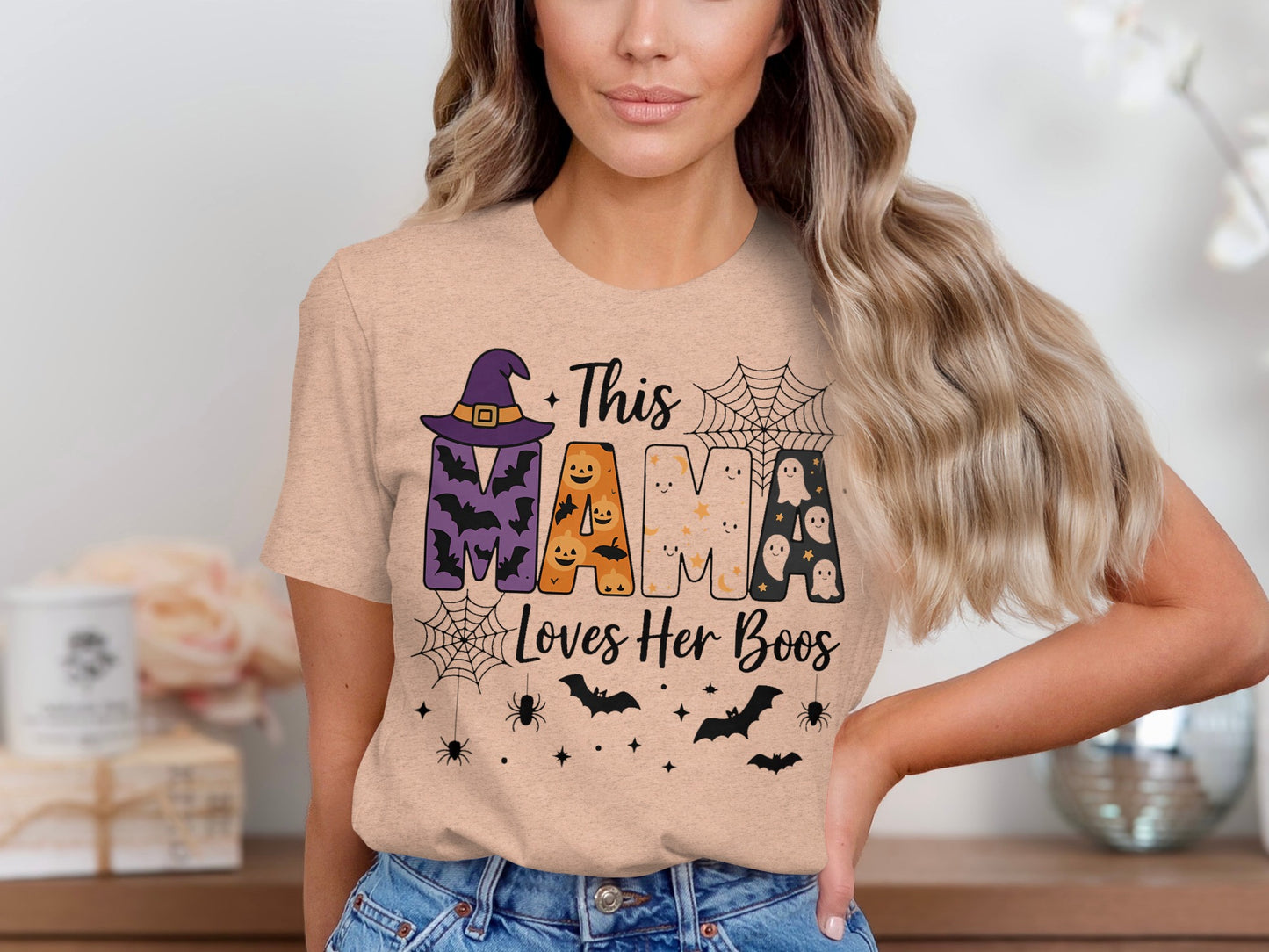 This Mama Loves Her Boos Halloween T-shirt product type