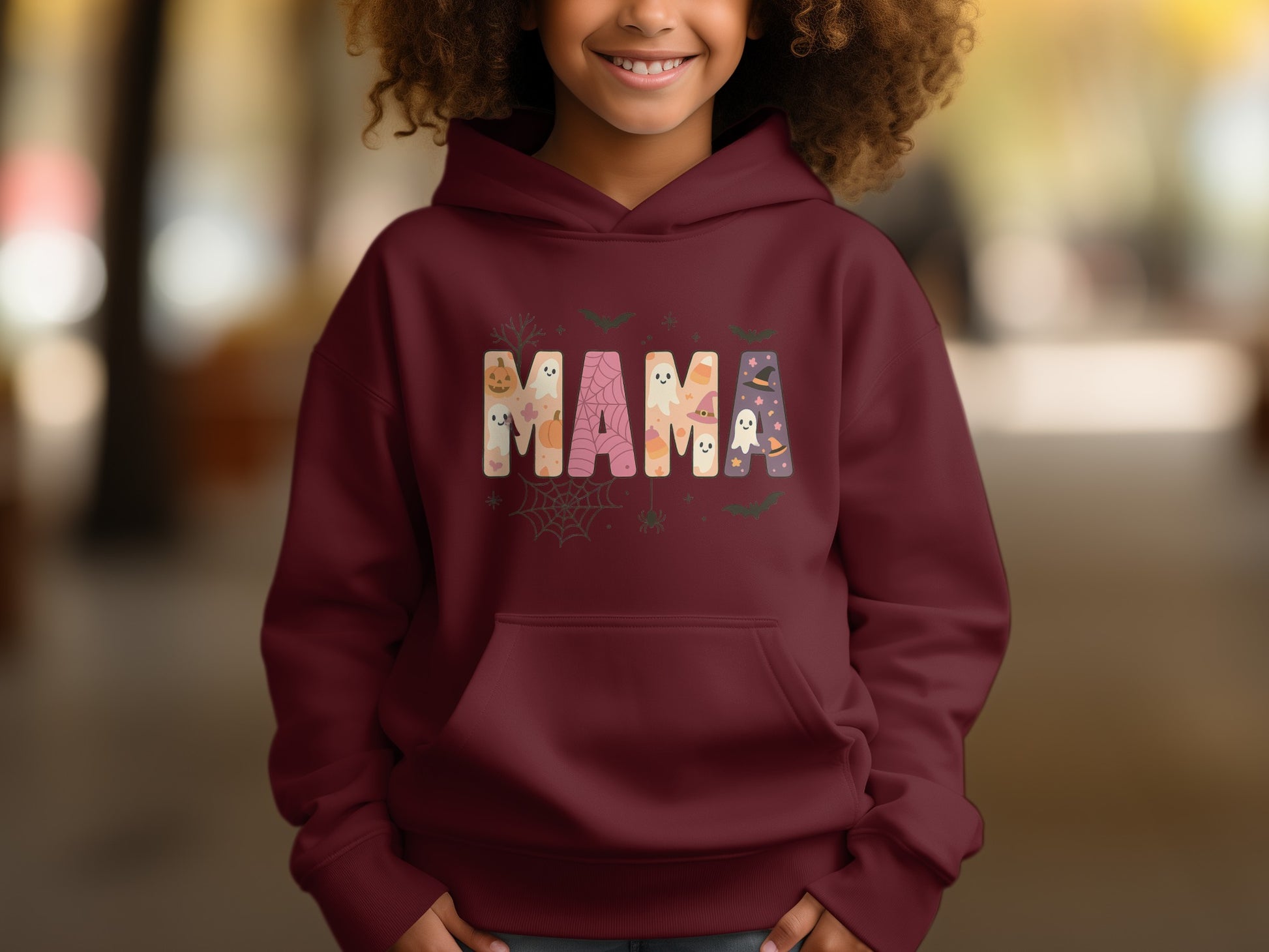 MAMA Halloween Themed Hoodie for Women product type