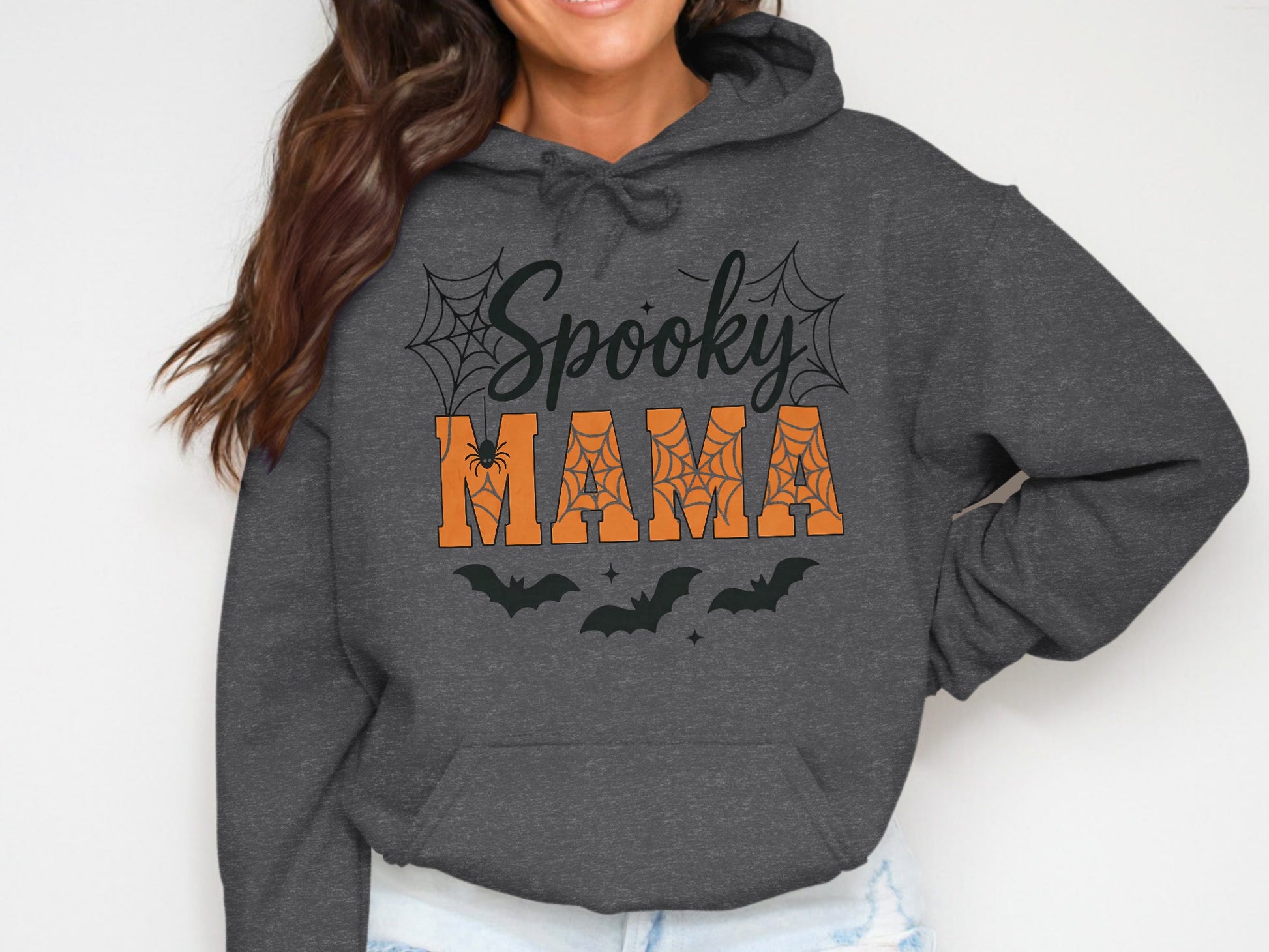 Spooky Mama Halloween Themed Hooded Sweatshirt Product