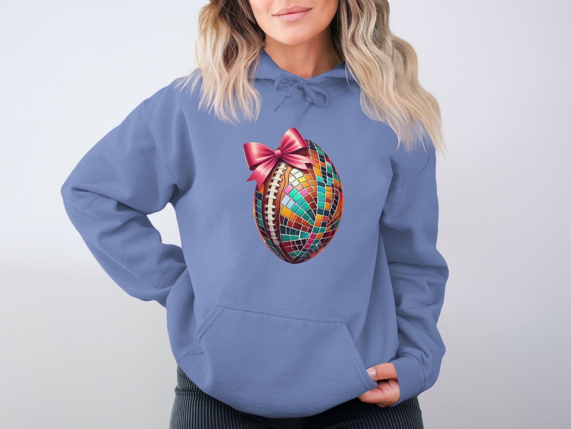 Colorful Egg with Bow Graphic Hooded Sweater product