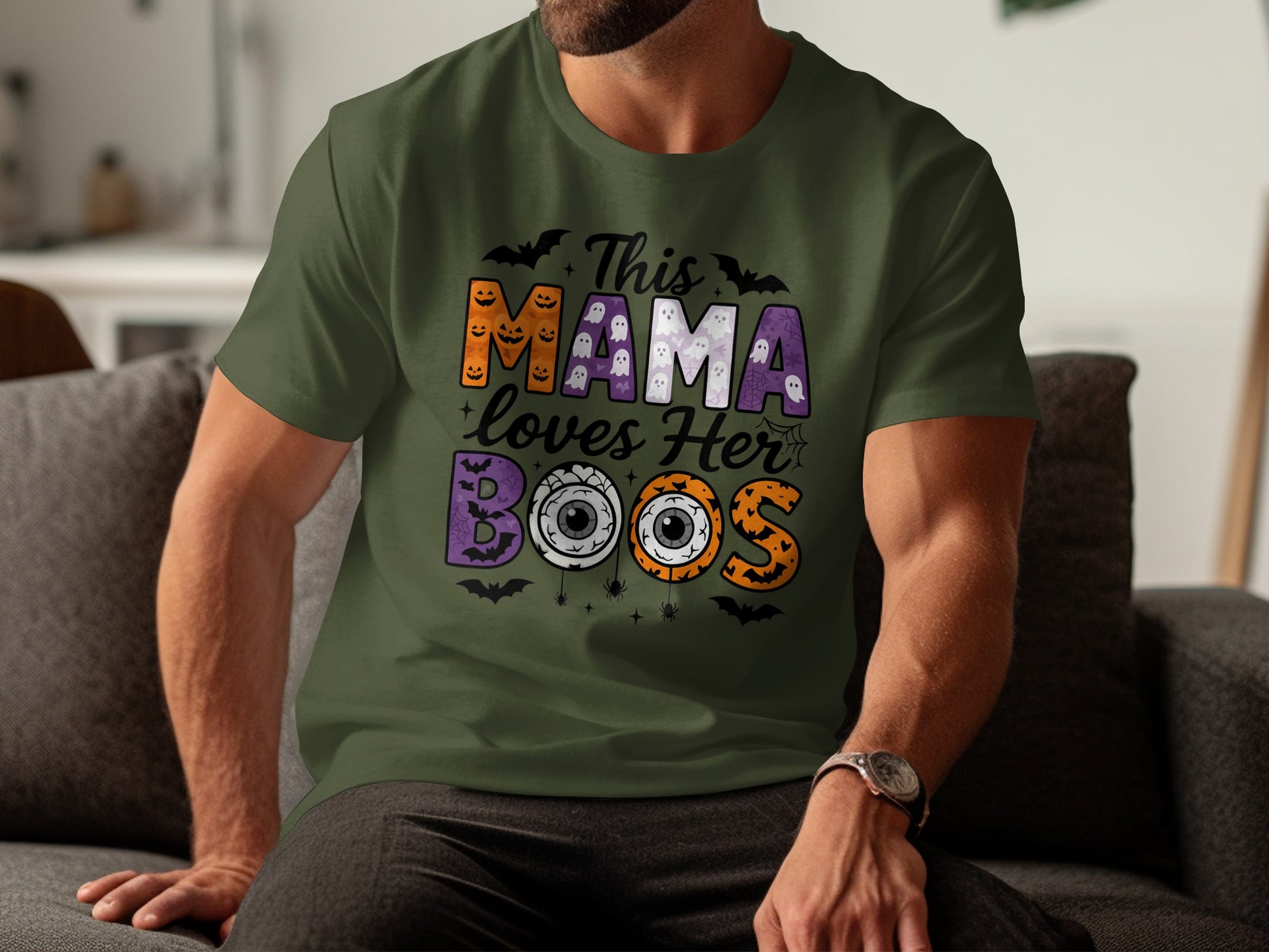 This Mama Loves Her Boos Halloween T-Shirt product