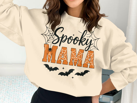 Cozy Spooky Mama Halloween Themed Sweatshirt product type