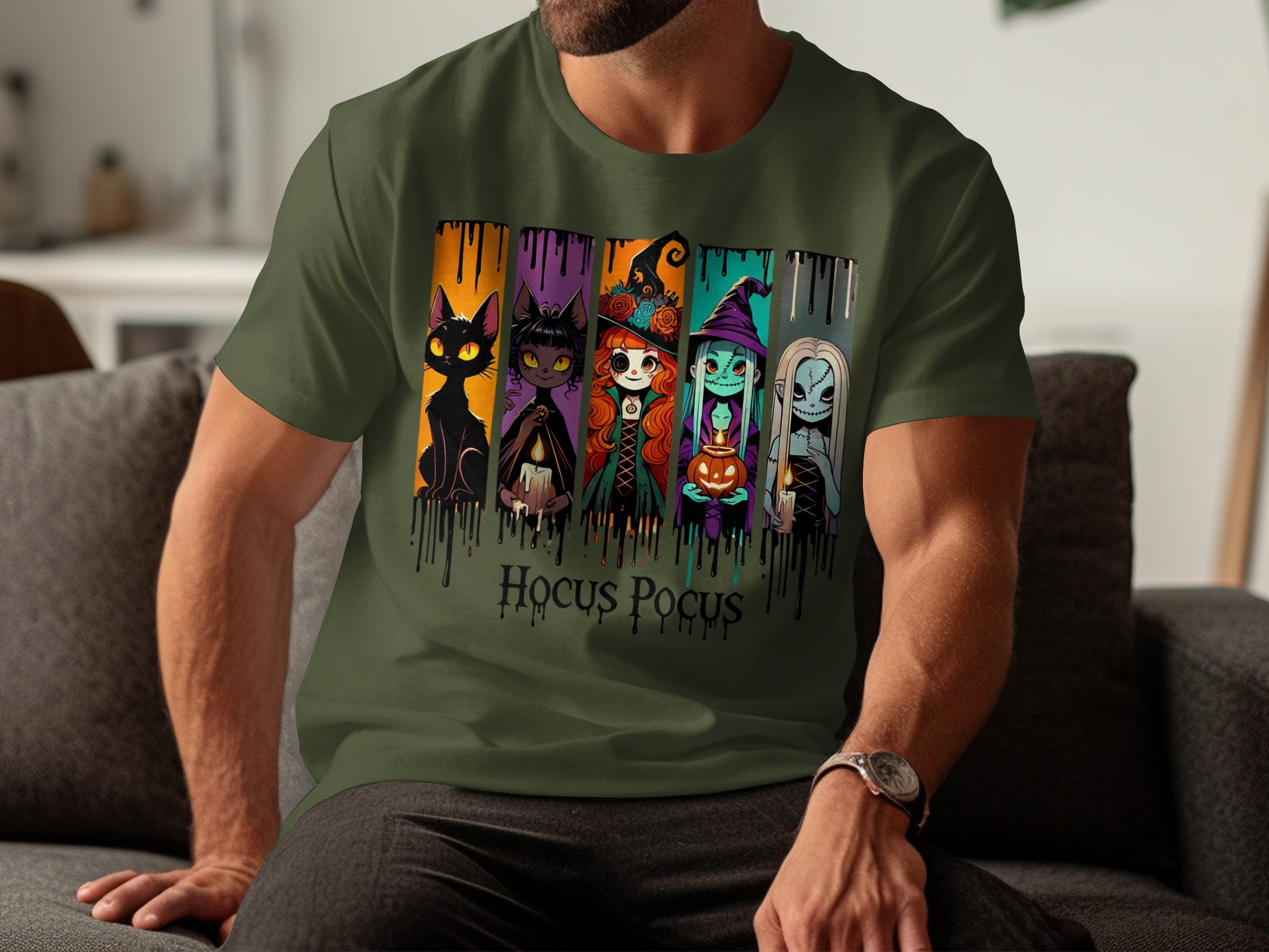 Hocus Pocus Character Art Halloween Themed T-shirt product type