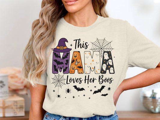 This Mama Loves Her Boos Festive Halloween Shirt product