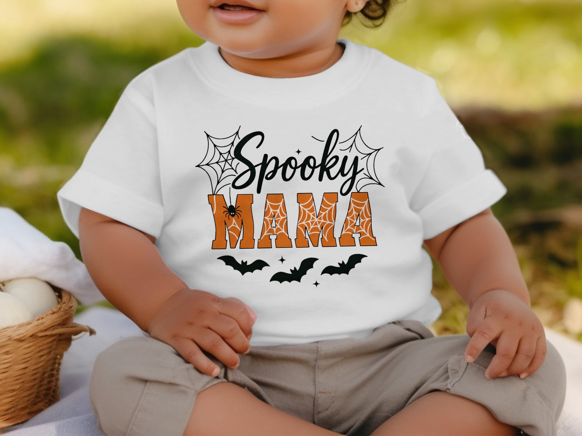 Spooky Mama Baby Halloween Graphic T-Shirt product