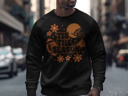 Festive 'Tis The Season Football Graphic Sweatshirt product