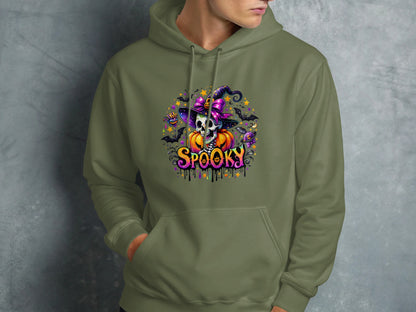Spooky Halloween Witch Skull Graphic Hoodie product