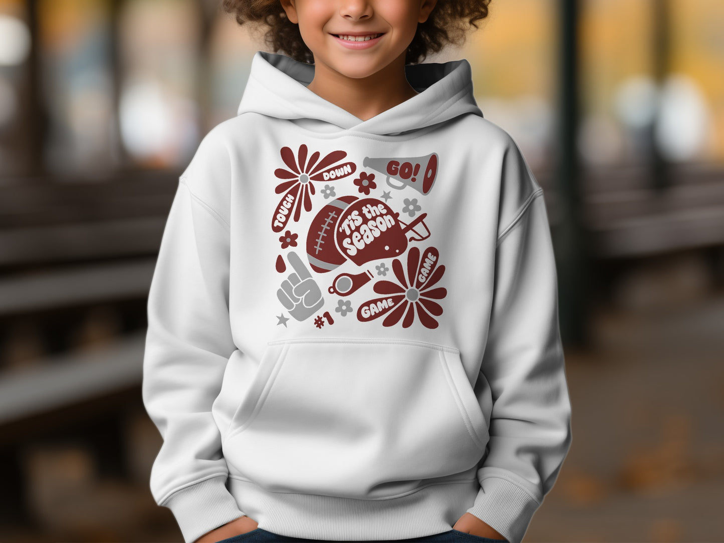 Fun Football Season Hoodie for Kids Perfect Product type