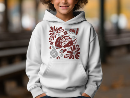 Fun Football Season Hoodie for Kids Perfect Product type