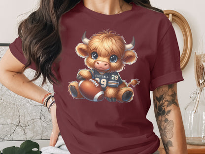Cute Football Sheep Holding Ball Red Shirt product