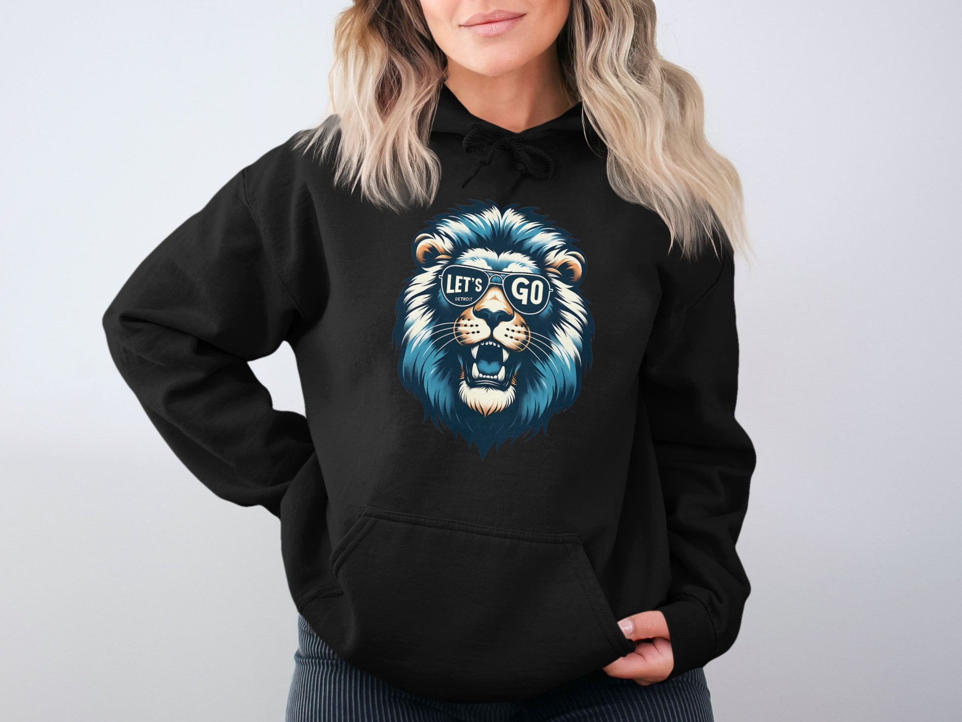 Cool Lion Graphic Let's Go Hoodie product